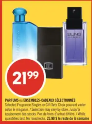 Pharmaprix Selected Fragrance Singles or Gift Sets offer