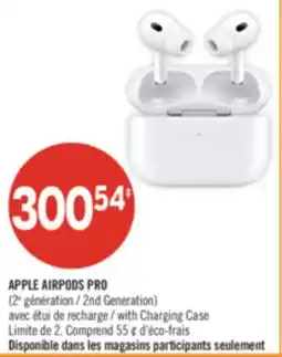 Pharmaprix APPLE AIRPODS PRO (2nd Generation) with Charging Case offer