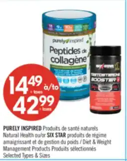 Pharmaprix PURELY INSPIRED Natural Health or SIX STAR Diet & Weight Management Products offer