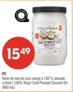 Pharmaprix PC 100% Virgin Cold Pressed Coconut Oil offer