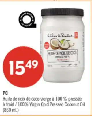 Pharmaprix PC 100% Virgin Cold Pressed Coconut Oil offer