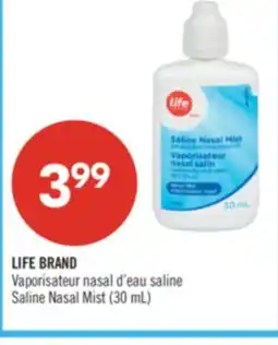 Pharmaprix LIFE BRAND Saline Nasal Mist offer