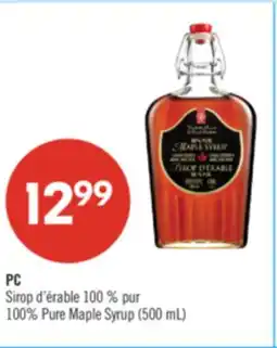 Pharmaprix PC 100% Pure Maple Syrup (500 mL) offer