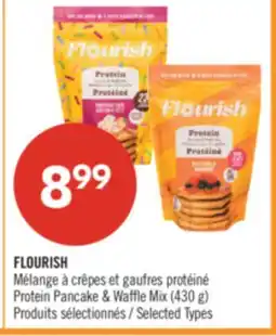 Pharmaprix FLOURISH Mélange à crêpes et gaufres protéiné Protein Pancake & Waffle Mix (430 g) offer