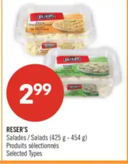 Pharmaprix RESER'S Salads (425 g - 454 g) offer