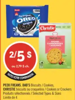 Pharmaprix PEEK FREANS, DAD'S Cookies. CHRISTIE Cookies or Crackers offer