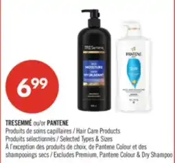 Pharmaprix TRESEMMÉ or PANTENE Hair Care Products offer