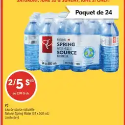 Pharmaprix PC Natural Spring Water offer