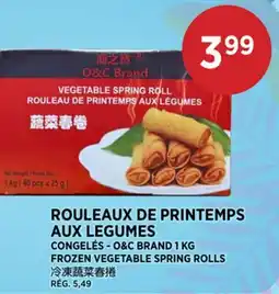 Kim Phat O&C BRAND FROZEN VEGETABLE SPRING ROLLS offer
