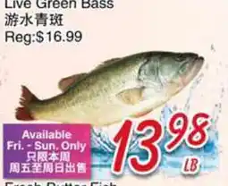 Foody Mart Live Green Bass offer
