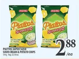 Al Premium Food Mart PIATTOS SUPER SIZED SOUR CREAM & POTATO CHIPS offer