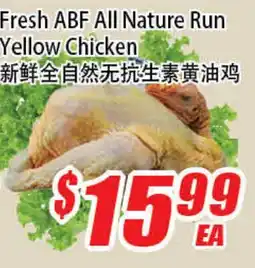 WinCo Food Mart Fresh ABF All Nature Run Yellow Chicken offer