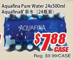 WinCo Food Mart Aquafina Pure Water offer