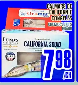 Marché Lian Tai CALMARS DE CALIFORNIE CONGELÉS offer