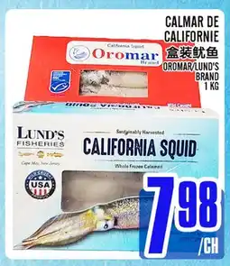 Marché Lian Tai CALMAR DE CALIFORNIE offer