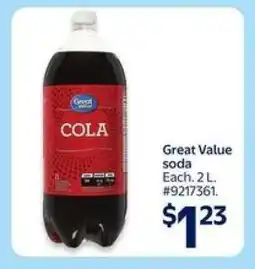 Walmart Great Value Soda offer