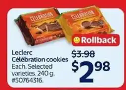 Walmart Leclerc Celebration Cookies offer