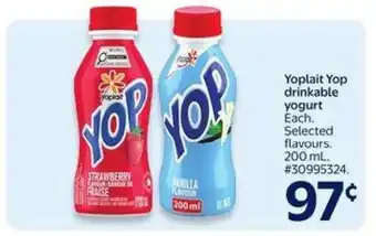 Walmart Yoplait Yop Drinkable Yogurt offer