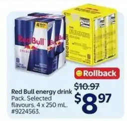 Walmart Red Bull Energy Drink Pack offer