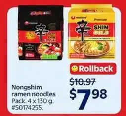 Walmart Nongshim Ramen Noodles offer