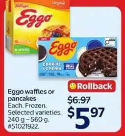 Walmart Eggo Waffles or Pancakes offer