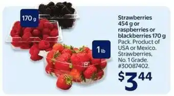 Walmart Strawberries, raspberries or blackberries offer