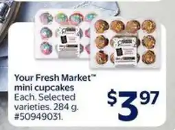 Walmart Your Fresh Market mini cupcakes offer