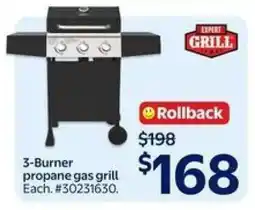 Walmart 3-Burner Propane Gas Grill offer