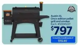 Walmart Austin XL Onyx edition pellet grill and smoker offer