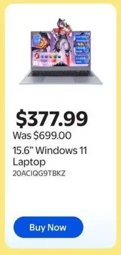 Walmart 15.6” Windows 11 Laptop offer