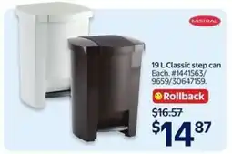 Walmart 19 L Classic Step Can offer