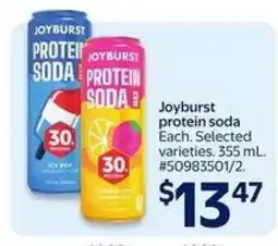 Walmart Joyburst protein soda offer