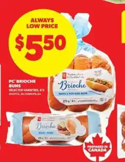 Real Canadian Superstore PC Brioche Buns offer