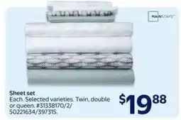 Walmart Sheet Set offer