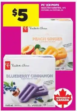 Real Canadian Superstore PC Ice Pops offer