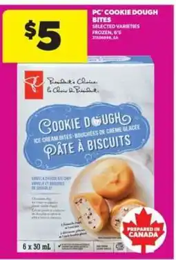 Real Canadian Superstore PC Cookie Dough Bites offer