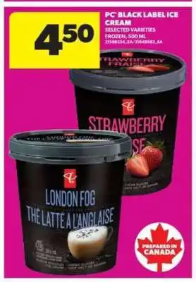 Real Canadian Superstore PC Black Label Ice Cream offer