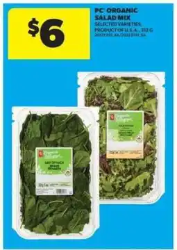 Real Canadian Superstore PC Organic Salad Mix offer