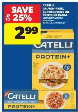 Real Canadian Superstore Catelli Gluten-Free, Supergreens or Protein+ Pasta offer