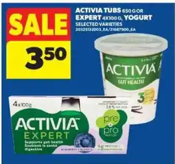 Real Canadian Superstore ACTIVIA TUBS or EXPERT YOGURT offer