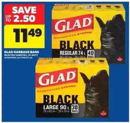 Real Canadian Superstore GLAD GARBAGE BAGS offer
