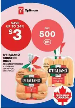 Real Canadian Superstore D’Italiano Crustini Buns offer