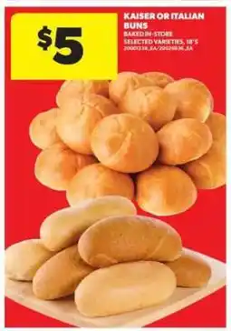 Real Canadian Superstore Kaiser or Italian Buns offer