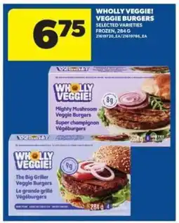 Real Canadian Superstore WHOLLY VEGGIE! VEGGIE BURGERS offer