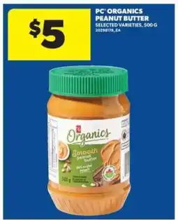 Real Canadian Superstore PC Organics Peanut Butter offer