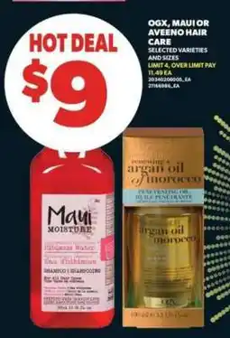 Real Canadian Superstore OGX, Maui or Aveeno Hair Care offer