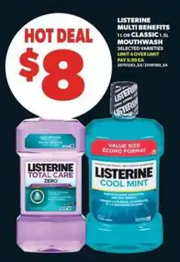 Real Canadian Superstore Listerine Multi-Benefits Mouthwash offer