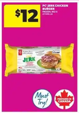 Real Canadian Superstore PC Jerk Chicken Burger offer