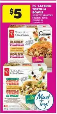 Real Canadian Superstore PC Layered Tortilla Bowls offer