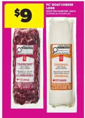 Real Canadian Superstore PC Goat Cheese Logs offer
